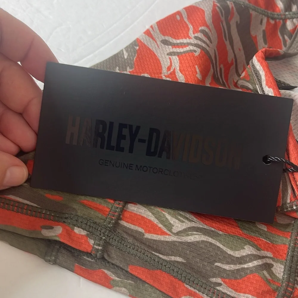 Harley-Davidson Modern Camo Neck Gaitor Vintage Orange